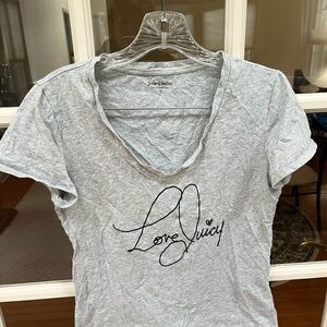 Juicy Couture Light Gray Love Juicy Tee